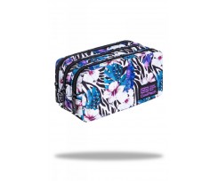 Пенал COOLPACK PRIMUS THREE ZIP PENCIL POUCH FLOWER ZEBRA 8х22х9см (C60262)