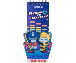 Блокнот на спіралі Kite Transformers 60х170 мм 50 аркушів нелінований (TF22-465)