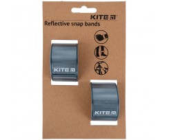Набір браслетів Kite світловідбиваючих темно-сірі (K23-108-1)