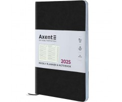 Щотижневик датований 2025 Axent Partner City Soft 125x195 мм 192 сторінки чорний (8521-25-01-A)
