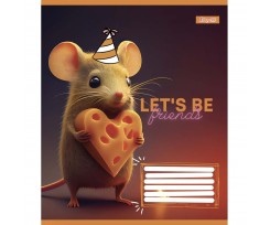 Тетрадь ученическая 1 Сентября Let&#39;s be friends А5 12 листов коса линия (766300)
