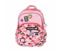Школьный рюкзак Yes Smiley World 40x30x17 см 20 л розовый (558260)