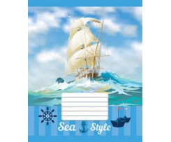 Зошит В5 Мрії збуваються"SEA STYLE" 24 арк., клітинка (ТА5.2411.2004к)