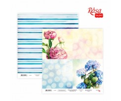Бумага для скрапбукинга ROSA TALENT Floral Poem 16 двусторонняя 30х30 см 200 г / м2 (5316028)