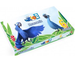 Пластилін 6 кольорів 120 г картон