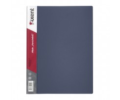 Дисплей-книга Axent 40 файлов А4 полипропилен серый (1040-03-a)
