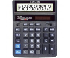 Калькулятор бухгалтерський Daymon 203x158x31 мм 12 розрядний чорний (DС 230)