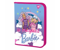 Папка для тетрадей YES Barbie В5 пластиковая на молнии (491550)