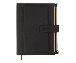 Дневник датированный 2025 Buromax ENIGMA A5 336 страниц черный (BM.2113-01)