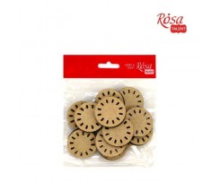 Міні-заготовка ROSA TALENT Годинник МДФ 40х40 мм 10 шт (2809147)