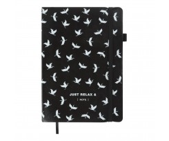 Блокнот деловой Buromax Relax А5 96 листов точка черный (BM.295301-01)