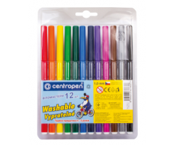 Набір фломастерів Centropen washable асорті 12 шт. (1120140)