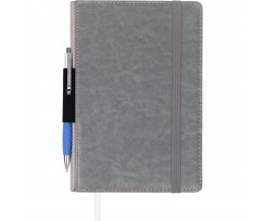 Блокнот деловой Buromax Code А5 96 листов линия серый (BM.295215-09)