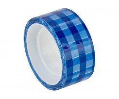 Лента клейкая Optima Tartan 18 мм 10 м синяя (O45370)