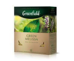 Чай зелений 100 х 1.5г пакетований Green Melissa GREENFIELD (gf.106331)