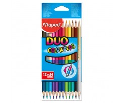 Олівці кольорові Maped Color Рeps Duo двосторонні 2.9 мм 12 штук асорті (MP.829600)