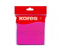 Блок для заметок Kores с клейким слоем 75х75 мм 100 листов розовый (K47075)