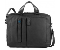 Портфель Piquadro Pulse 38.5x29x9 см чорний (CA1903P16_CHEVN)