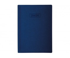 Дневник датированный 2026 Optima Dublin A5 352 страницы синий (O26125-02)