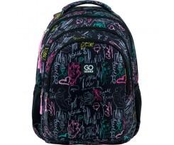 Рюкзак для міста та навчання GoPack Education Teens Art 44x32x18 см чорний (GO22-162L-1)