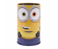 Стакан-подставка бочка Yes Minions металлическая желто-синяя (470498)