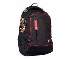 Рюкзак школьный YES What`s UP 46х32х16 см 24 л черный (558318)