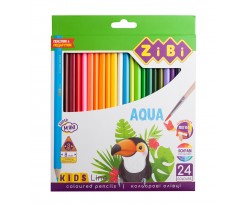 Олівці кольорові ZiBi Kids Line Акварель 24 штук асорті (ZB.2476)