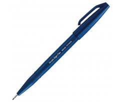 Маркер-пензлик Pentel Brush Sign pen 0.3-2 мм темно-синій (SES15C-CAX)