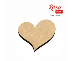 Міні-заготовка ROSA TALENT Серце 2 МДФ 37х40 мм 15 шт (2809009)