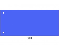 Роздільник аркушів Economix 240х105 мм пластик 100 шт синій (E30811-02)