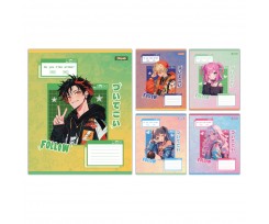 Зошит шкільний 1 Вересня Follow Anime А5 12 аркушів клітинка (768119)