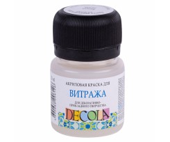 Фарба акрилова для вітражу ЗХК Декола 20 мл безбарвна (352019)
