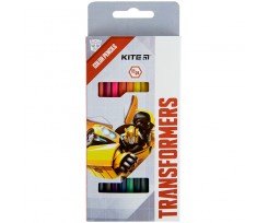 Олівці кольорові двосторонні Kite Transformers 24 кольори 12 штук (TF22-054)