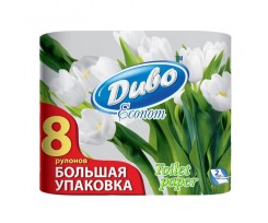 Туалетная бумага Чудо Econom 2-х шараровий 8 рулонов белый (тп.де.8б)