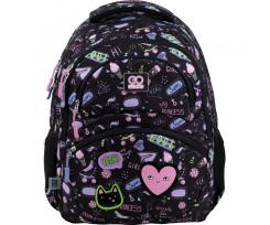 Рюкзак шкільний GoPack Education Cool princess 39x29.5x12 см 17 л (GO22-175M-5)