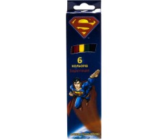 Олівці кольорові Cool For School Superman 2.7 мм 6 кольорів асорті (SM04100)