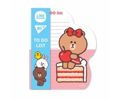 Папір для нотаток Yes To Do Line Friends girl планшет з магнітом 52 аркуша (170326)