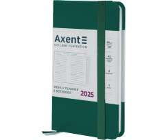 Щотижневик датований 2025 Axent Pocket Strong 90x150 мм 192 сторінки зелений ліс (8508-25-61-A)