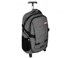 Рюкзак на колесиках Cabinet 34х30х12 см 26-35 л серый (O97473)