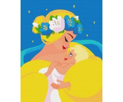 Картина за номерами ZiBi KIDS Line Ненька Україна 40х50 (ZB.64051)