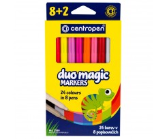 Набір фломастерів Centropen Duo Magic 3 мм 10 штук асорті (1121060)