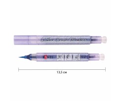 Маркер акварельний Santi Glitter Brush пензель ліловий (390757)