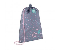 Сумка для взуття Kite Kawaii Stars 46x33 см сіра (K25-600M-13)
