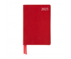 Дневник датированный 2025 Leo Planner Aldento A5 368 страниц красный (252537)