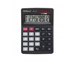 Калькулятор Brilliant 12 разрядов черный (BS-012)