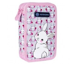 Пенал Astrabag Sweet Bunny 20.5x13x4.5 см рожевий (5901137159751)