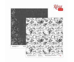 Бумага для скрапбукинга ROSA TALENT Recipe book 1 двусторонняя 308х308 мм 200 г / м2 (5316041)