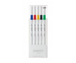 Лайнер Uni Emott Vivid Color 0.4 мм 5 кольорів (PEM-SY/5C.01VC)