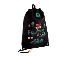 Сумка для взуття Kite Pixel Game 46x33 см чорна (K25-600M-6)