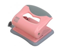Дырокол пластиковый Buromax Pastel до 20 листов 125х95х65 мм розовый (BM.4020-10)
